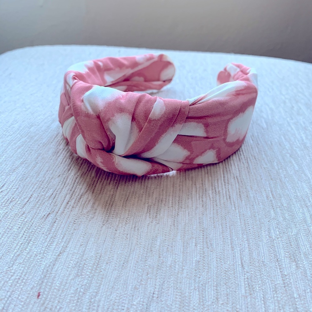 Anthropologie evie twist headband, pink